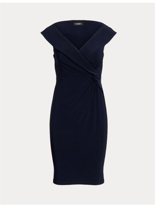 DRESS WITH OFF THE SHOULDER LAUREN RALPH LAUREN | 253926907002410 NAVY